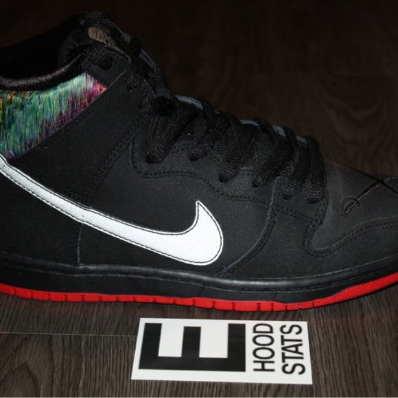 Nike Dunk SB High Pro x Spot Gasparilla Black Red Grey Mens Size 7 Sneakers - Picture 5 of 16